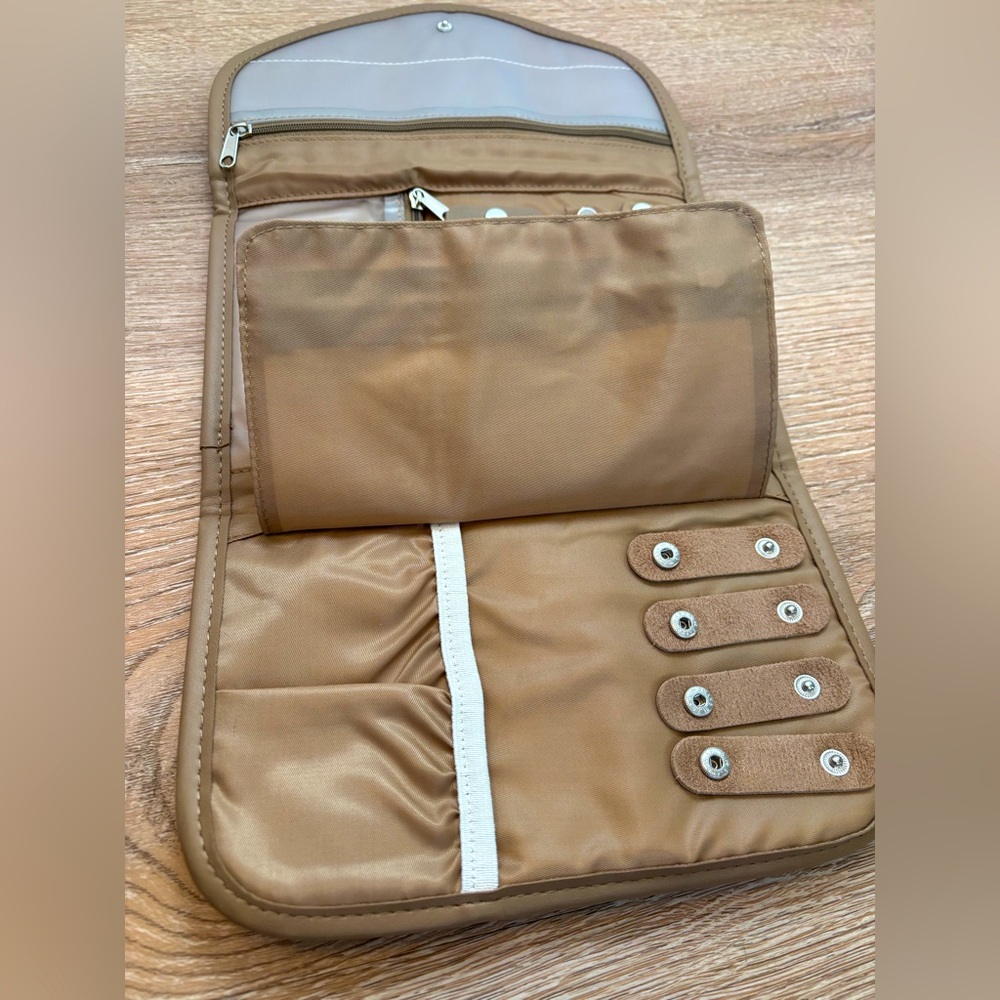 8 Other Reasons Travel Jewelry Organizer Case | Neutral Foldable Jewelry Roll
